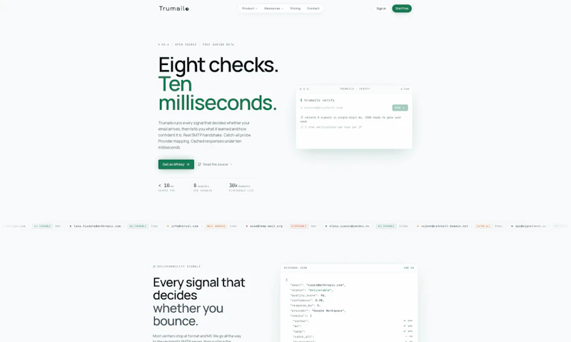 Trumailo - Realtime Email Verification screenshot 3
