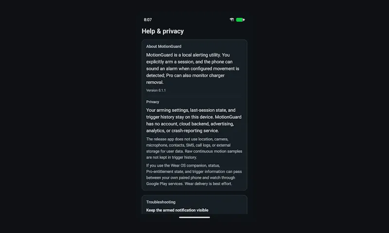 MotionGuard screenshot 6