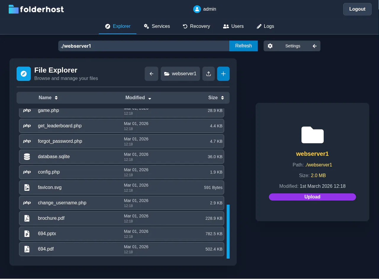 FolderHost gallery image