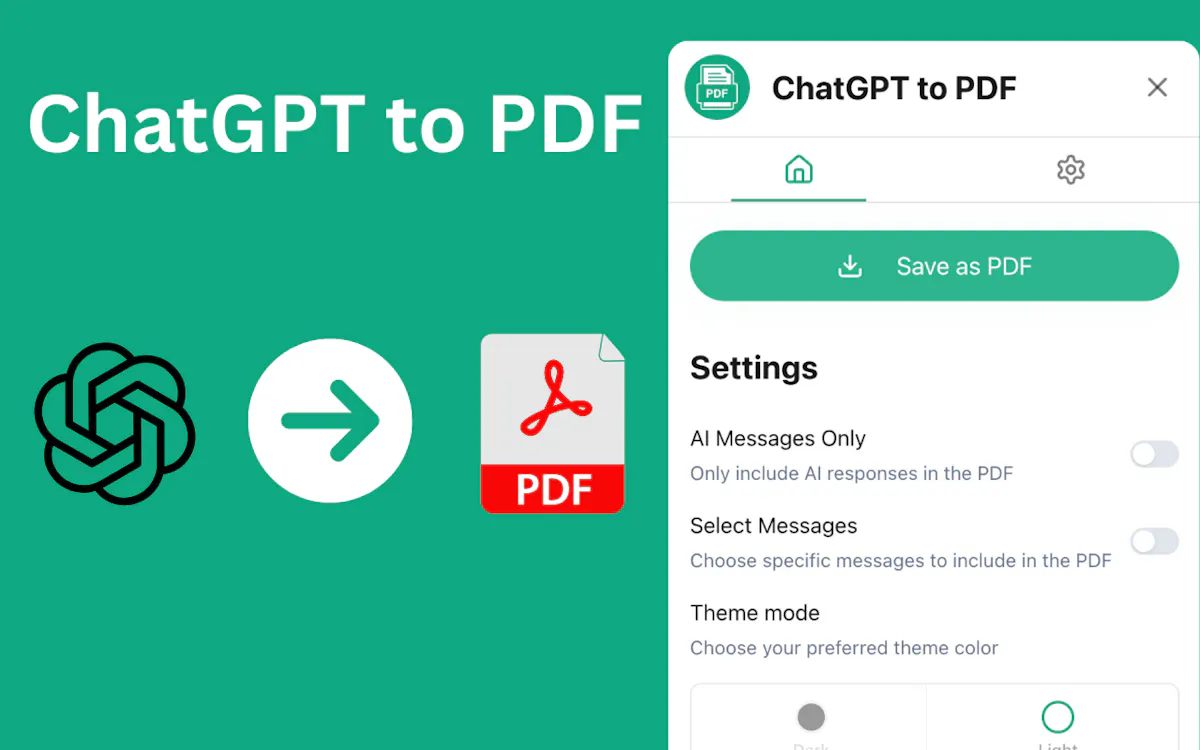 ChatGPT to PDF
