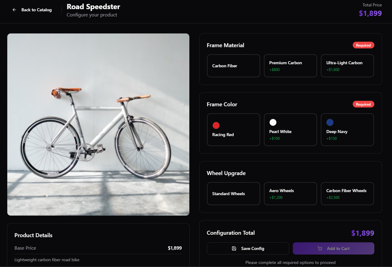 Open Configurator - Screenshot 2 showing product features and functionality