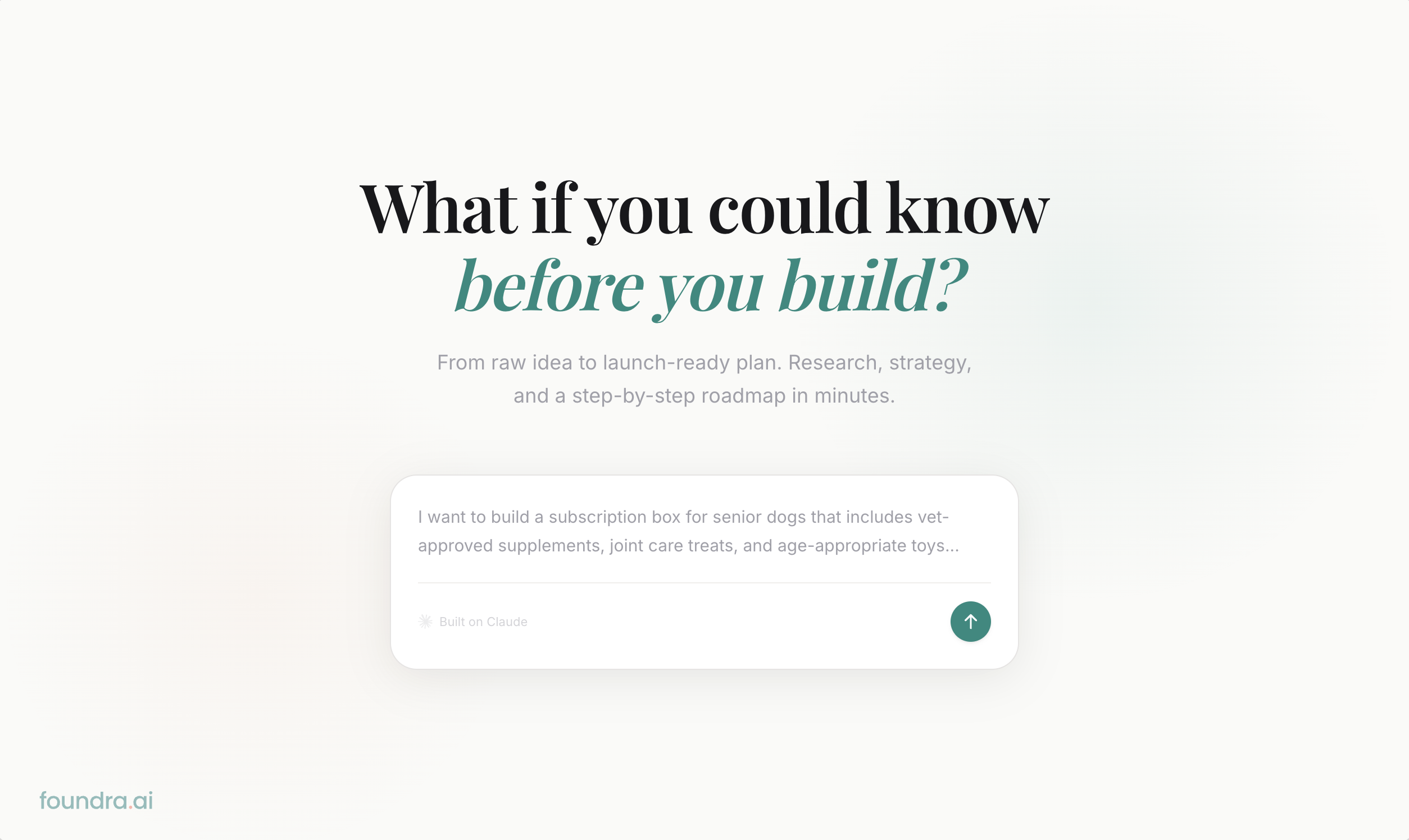 Foundra - Main product screenshot demonstrating key features and user interface