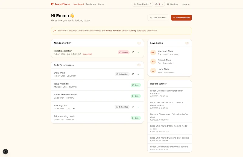LovedCircle screenshot 1