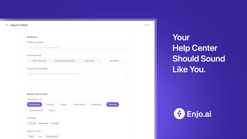 Enjo Help Center screenshot 5