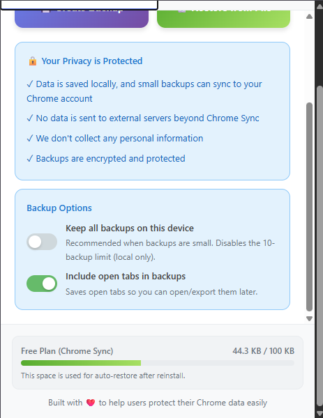 Chrome Backup & Restore gallery image