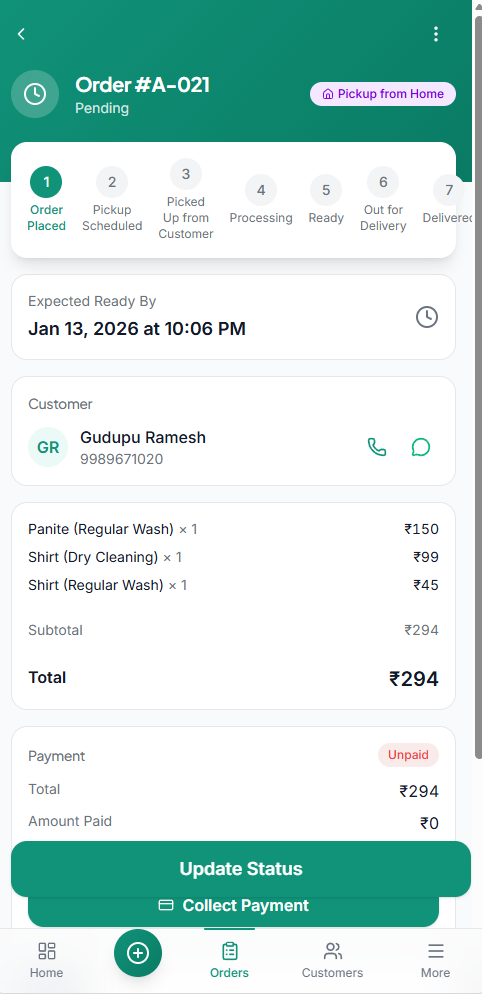 LaundryBill - Main product screenshot demonstrating key features and user interface