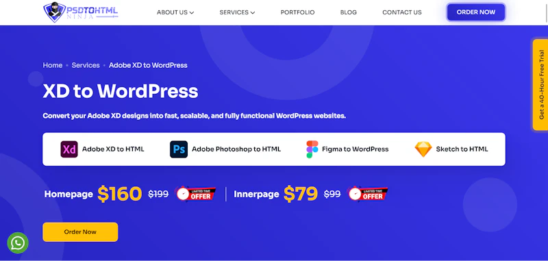XD to WordPress by PSDtoHTMLNinja screenshot 1