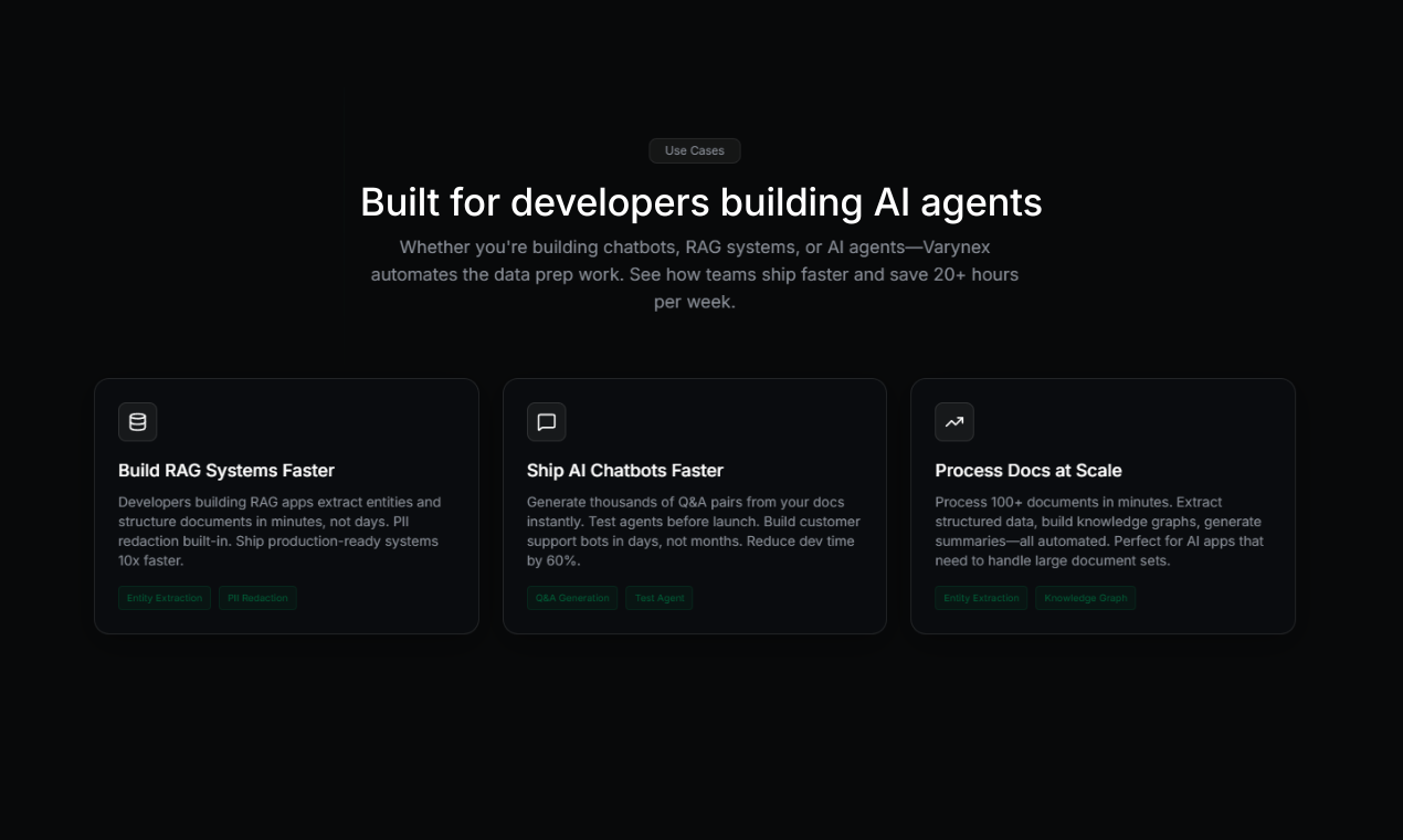 Varynex - Screenshot 4 showing product features and functionality