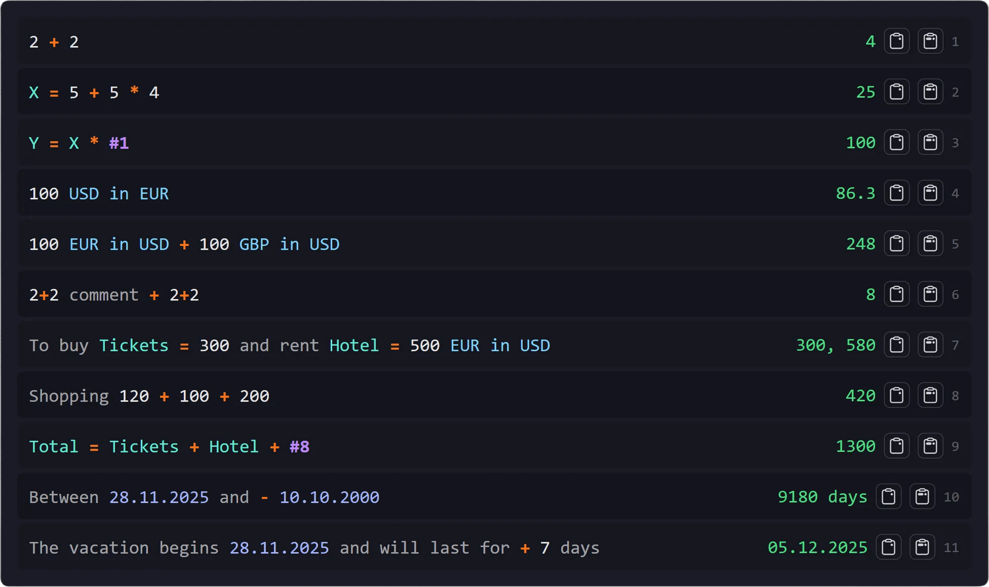 LineCalc - Main product screenshot demonstrating key features and user interface