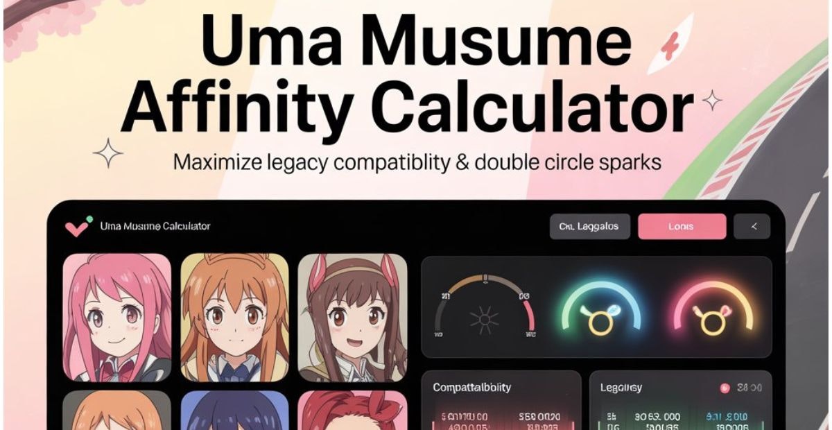  UMA Musume Affinity Calculator - Main screenshot showing features and interface