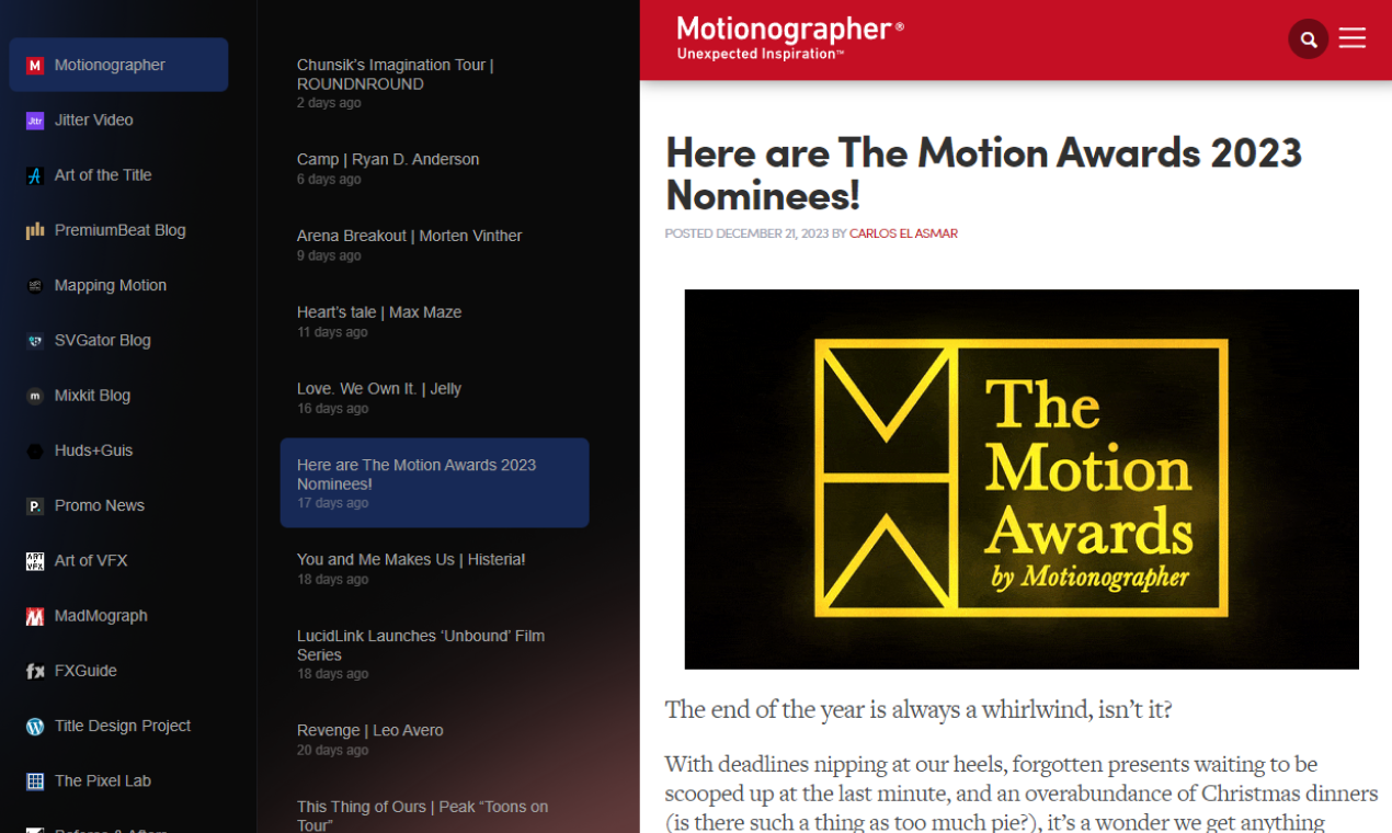 Motion Graphics News Reader medya 3
