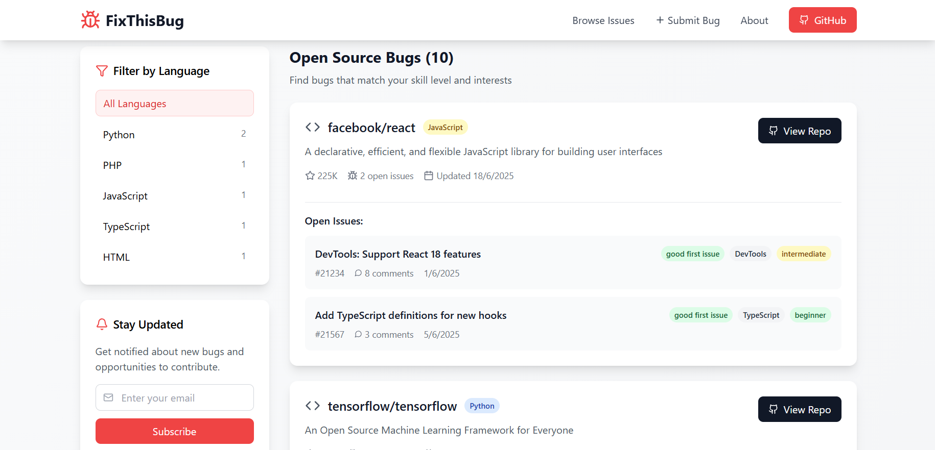 Mídia 1 de FixThisbug - Descubra bugs do código aberto e comece a contribuir agora