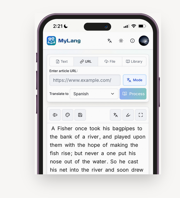 Mylang Reader media 1