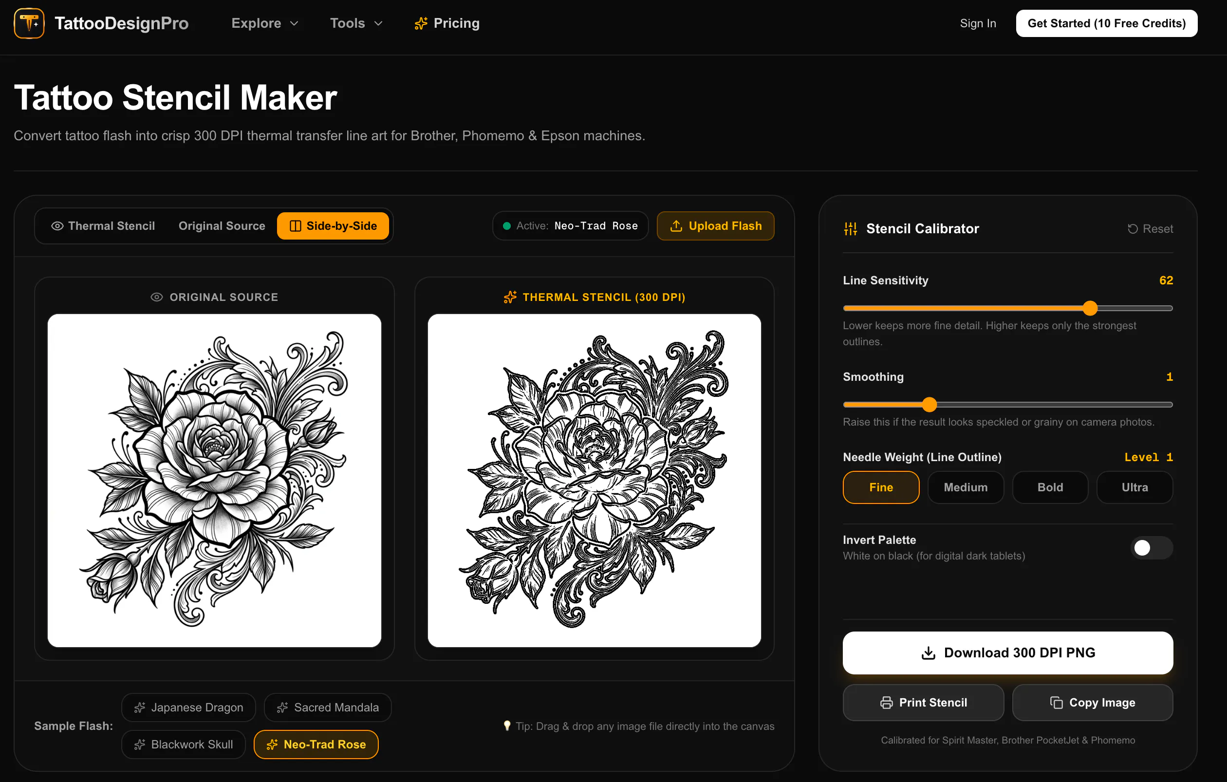 Tattoo Stencil Maker by TattooDesignPro gallery image