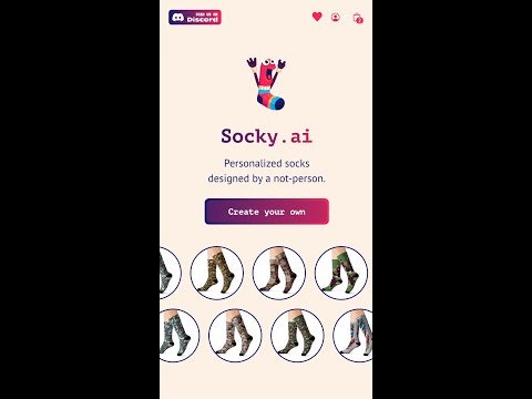 Socky.ai - AI Designed Custom Socks gallery image