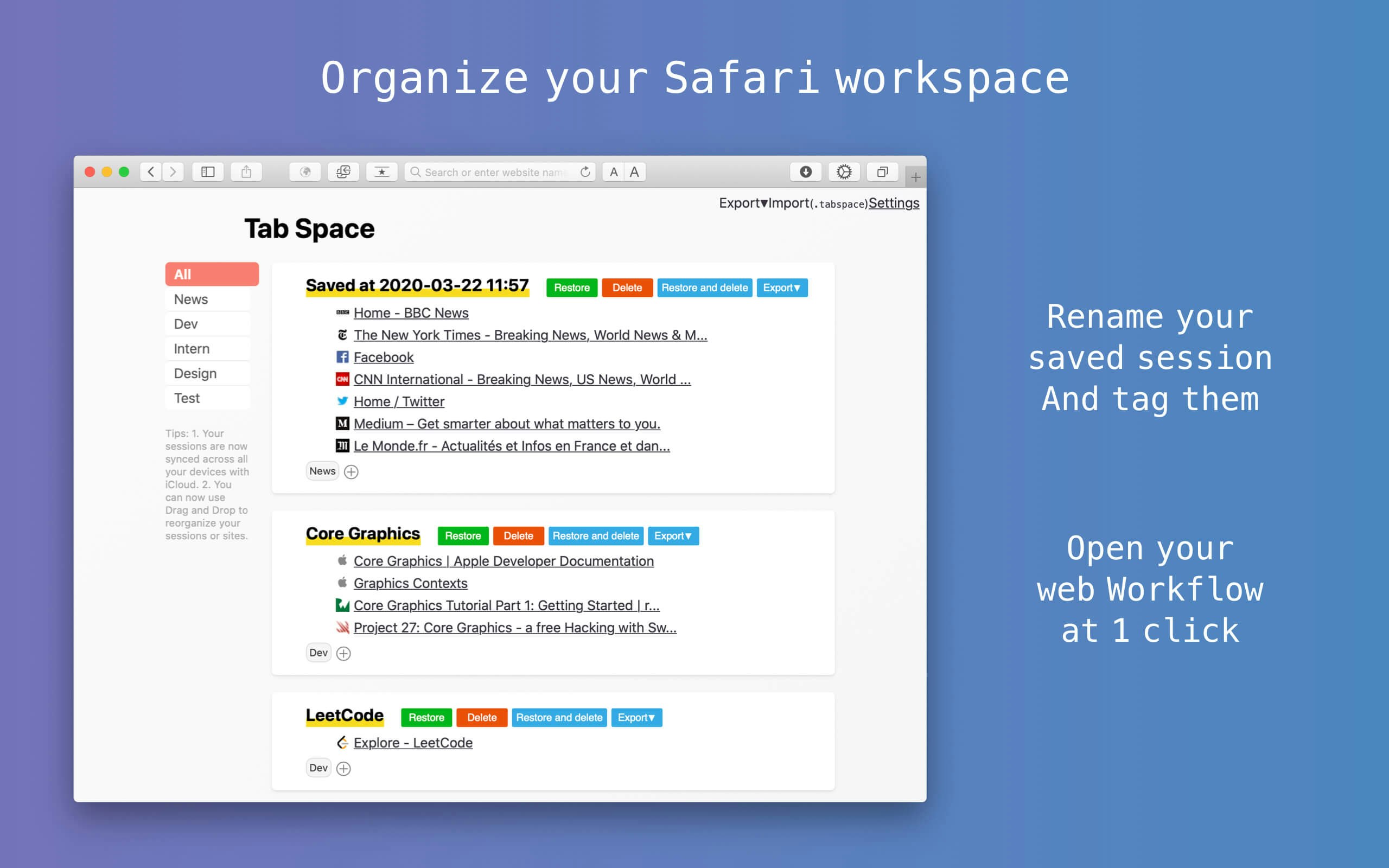 Tab Space gallery image