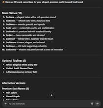 Brand Name Generator PRO – GPT gallery image