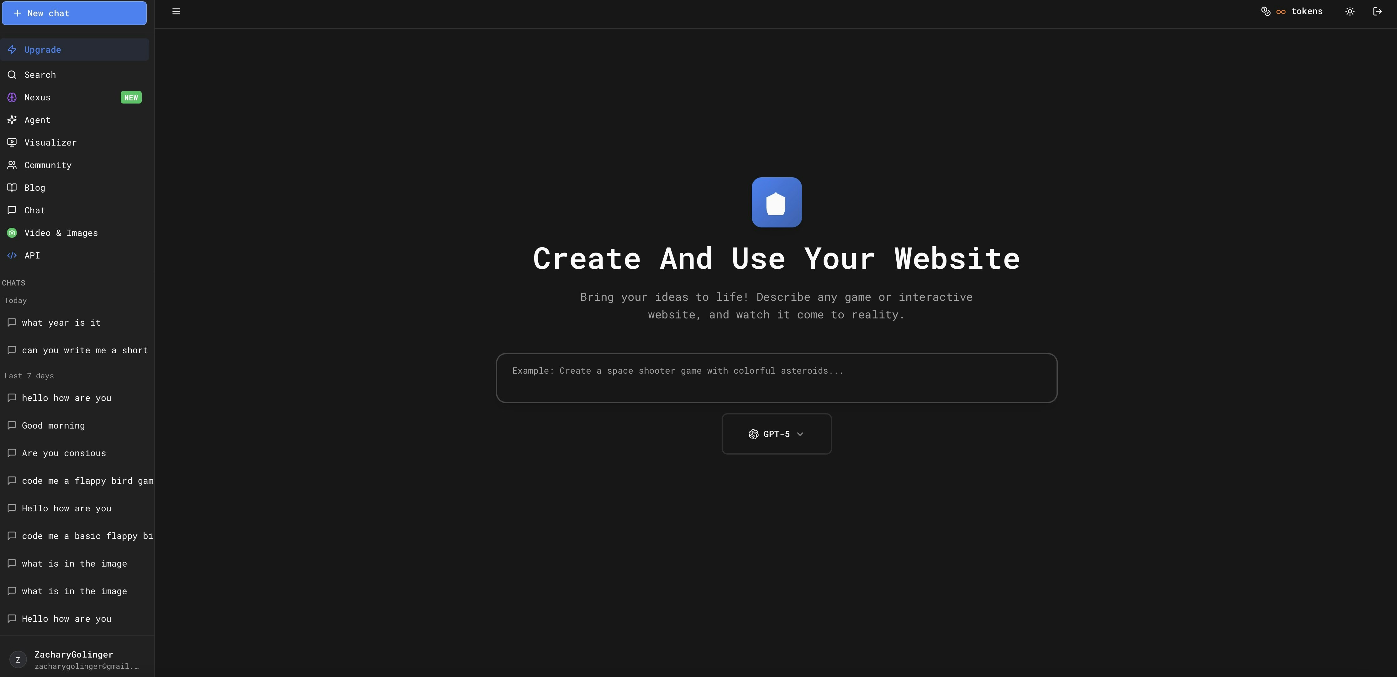 InfiniaxAI - Screenshot 4 showing product features and functionality