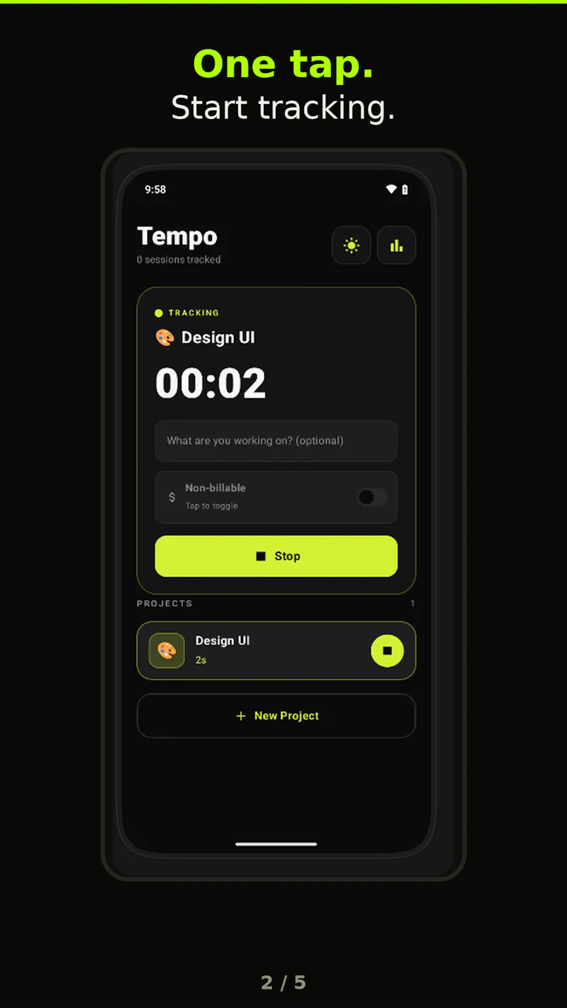 Tempo — Time Tracker  screenshot 5