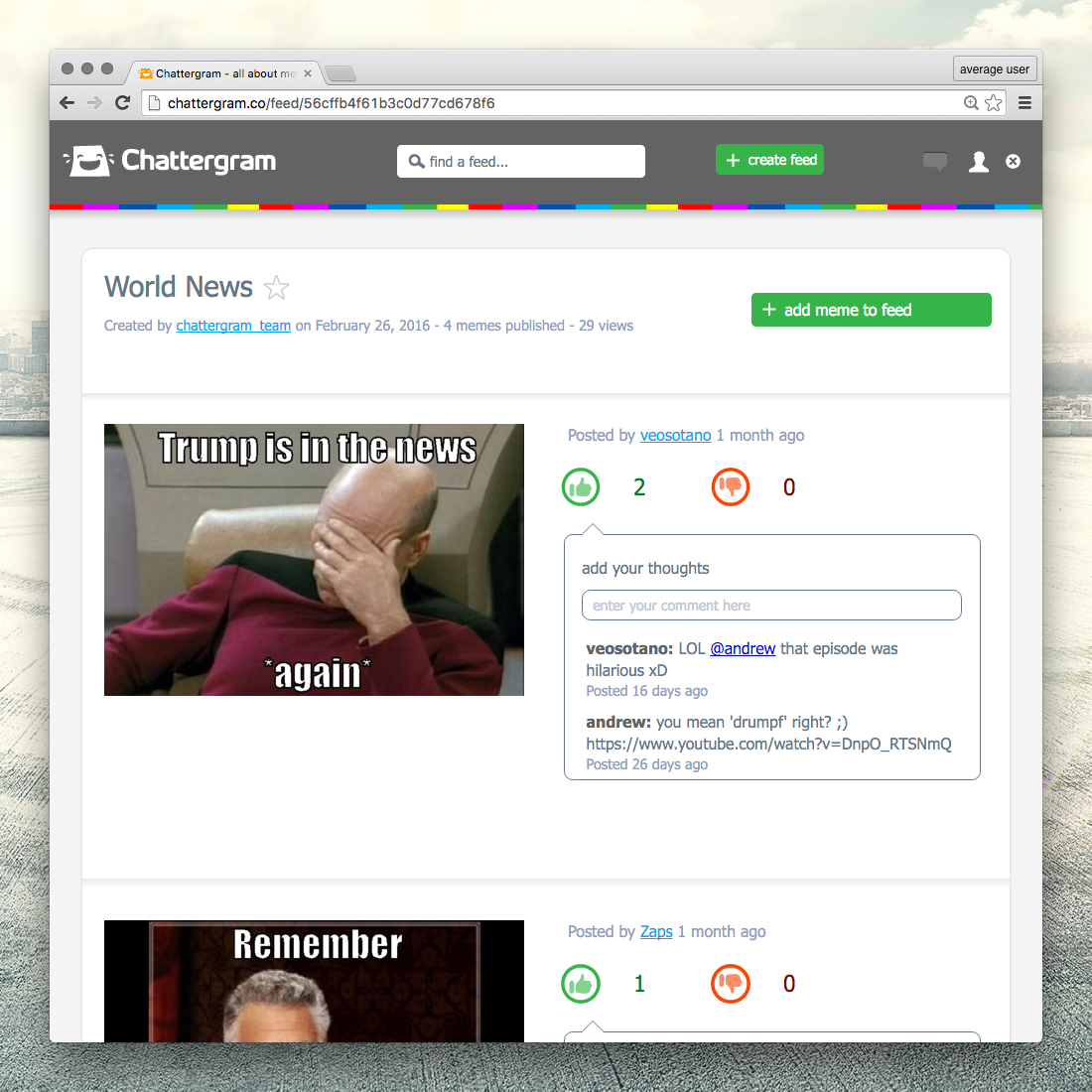 Chattergram - all about memes! gallery image