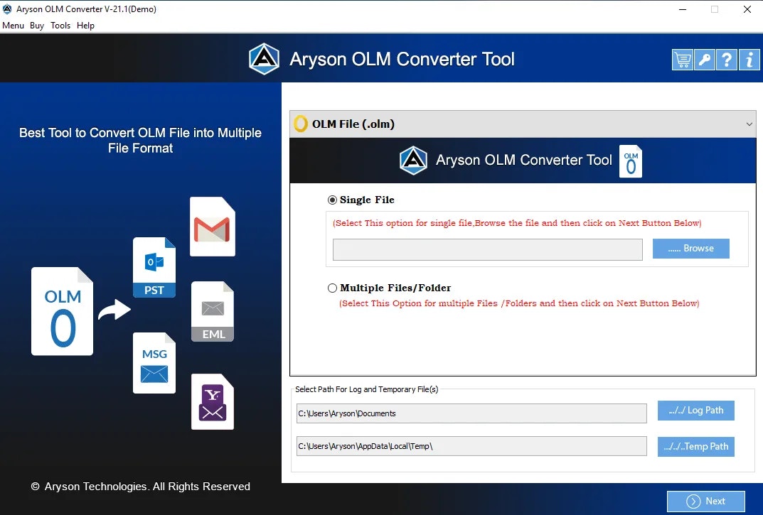 Convertitore Aryson OLM media 1