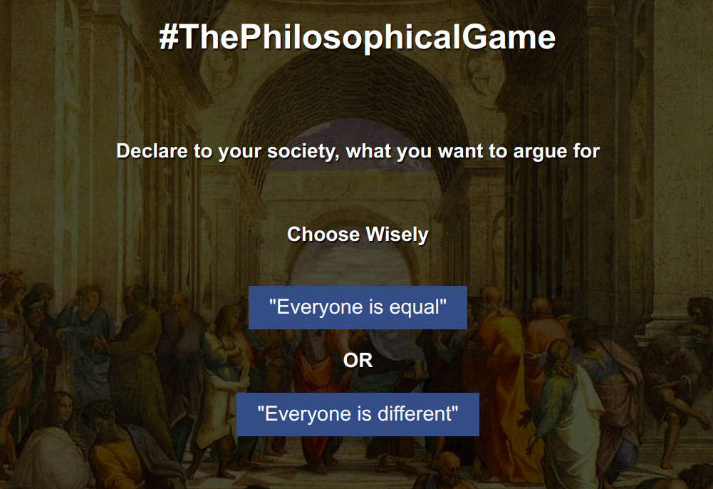 The philosophical game