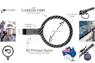 Carbon Fibre Bike Cup Holder gallery image