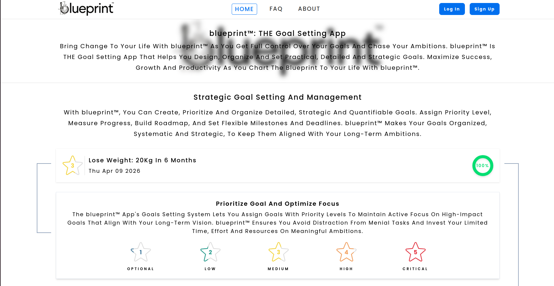 blueprint: THE Goal Setting App gallery image