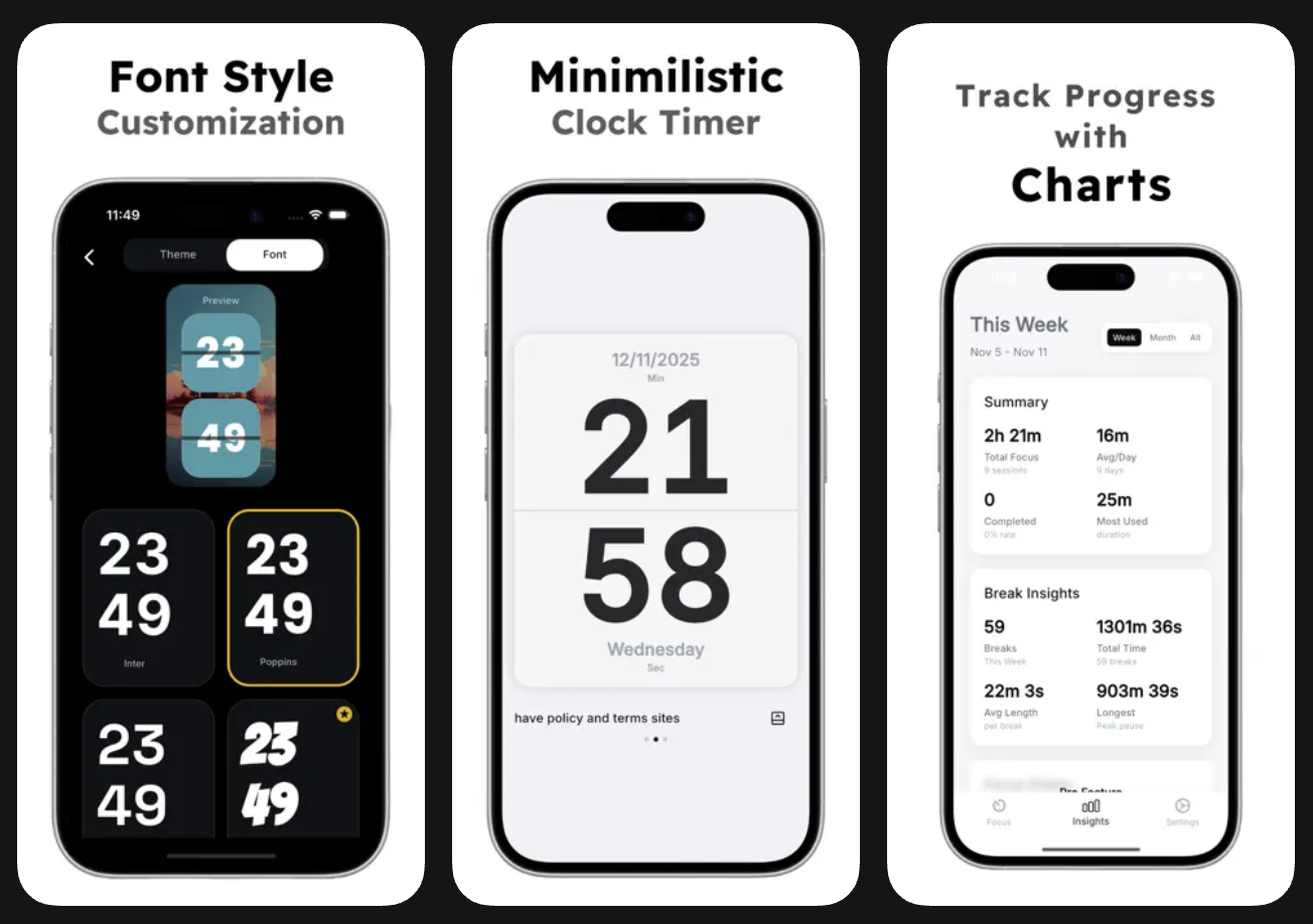 Pomodoro Timer - FocusOn screenshot 2