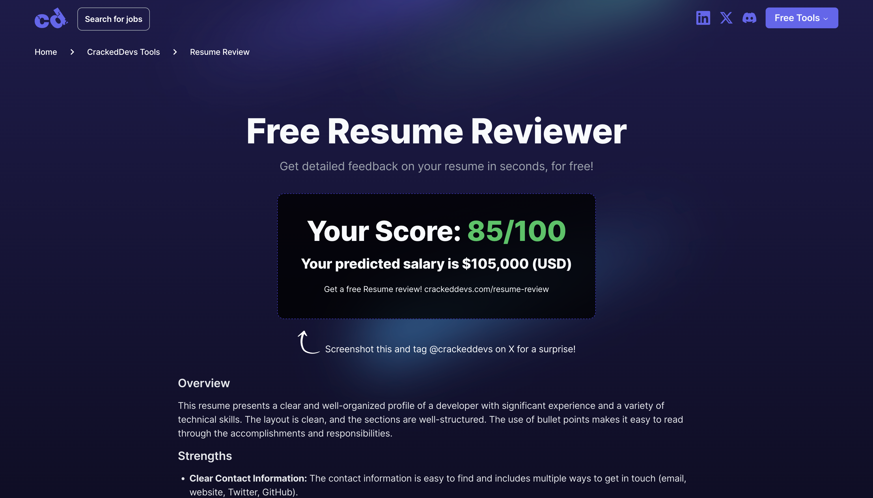 startuptile Free Resume Review!-Get detailed feedback on your resume in seconds for free