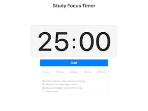 Study Focus Timer gallery image