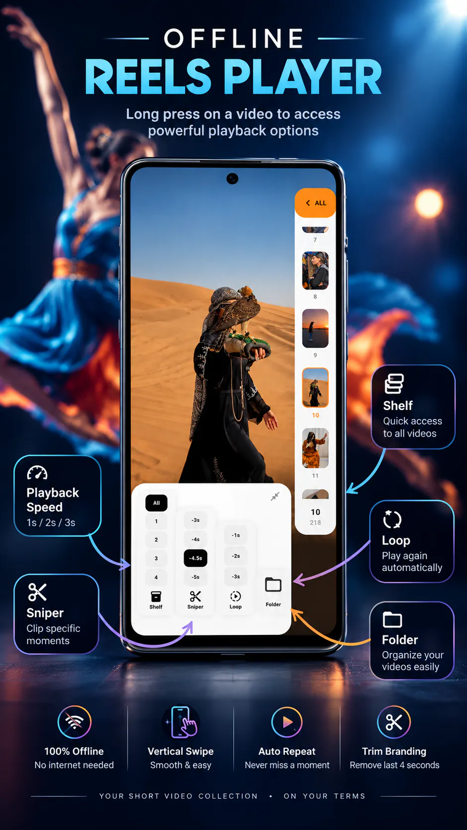 Reels Player - Offline Video gallery image