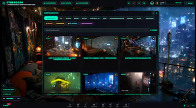 Cyberpunk focus timer with Pomodoro gallery image