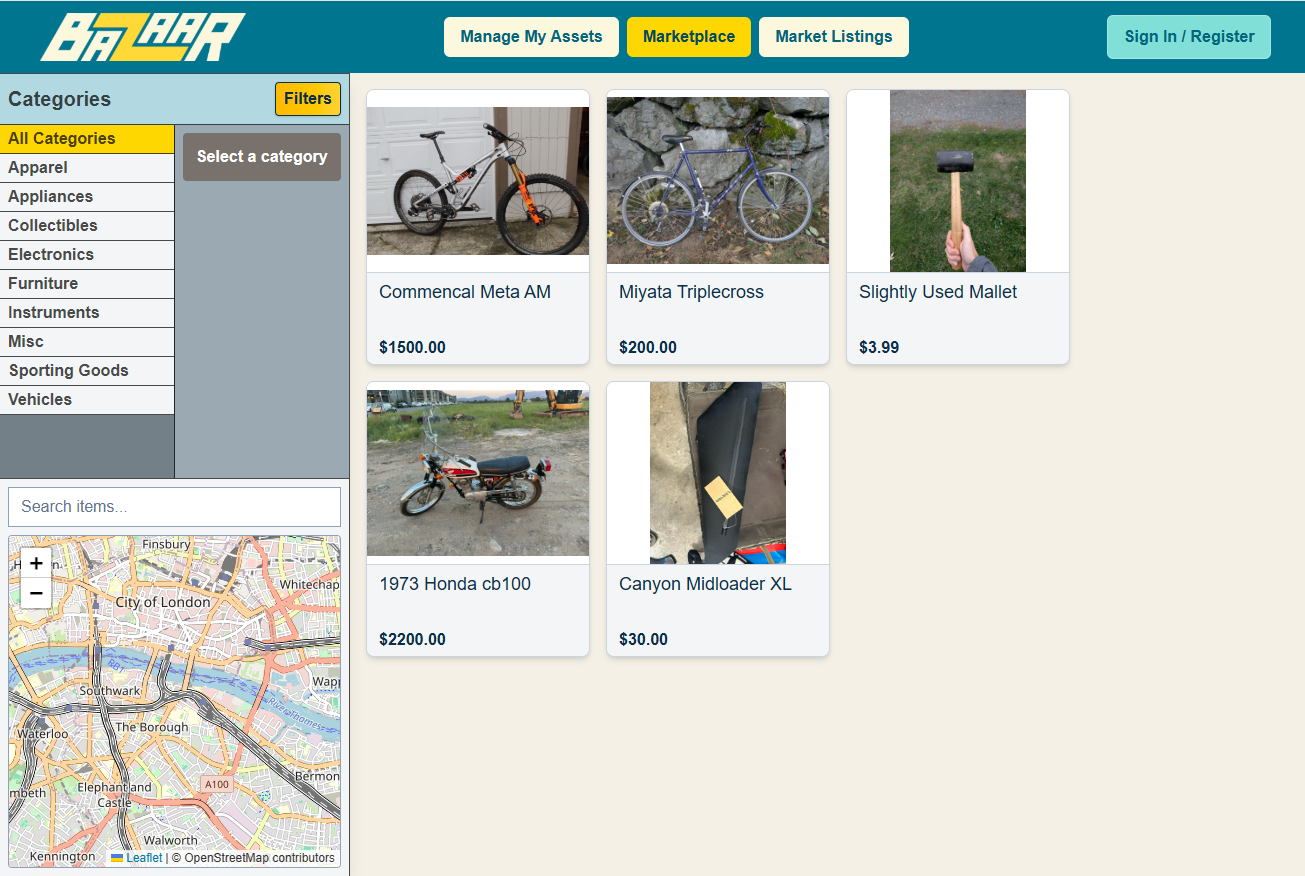 Bazaar - Screenshot 3 showing product features and functionality