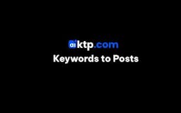AI - Keywords To Posts media 1