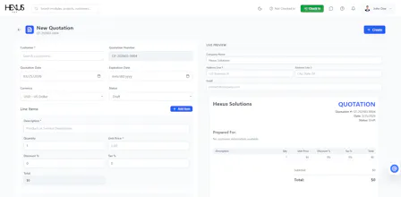 Hexus ERP gallery image