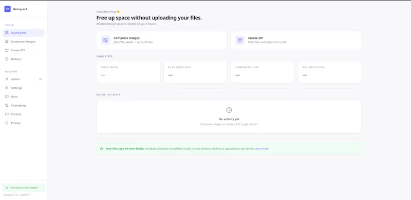 Kompact screenshot 1