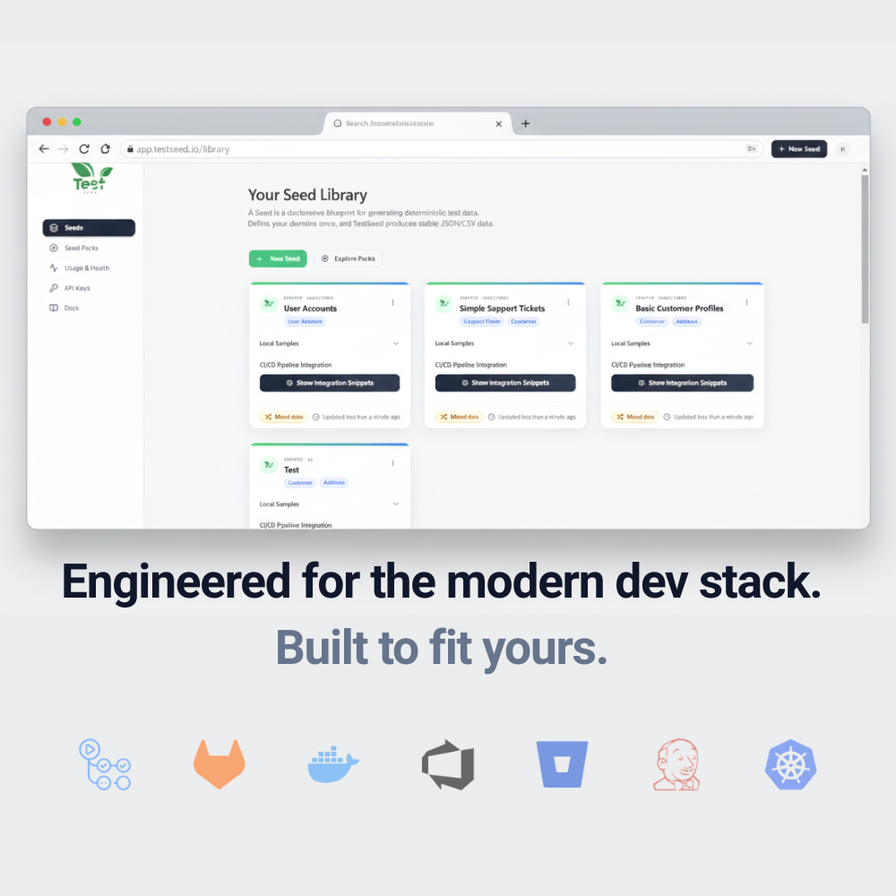 TestSeed - Main product screenshot demonstrating key features and user interface