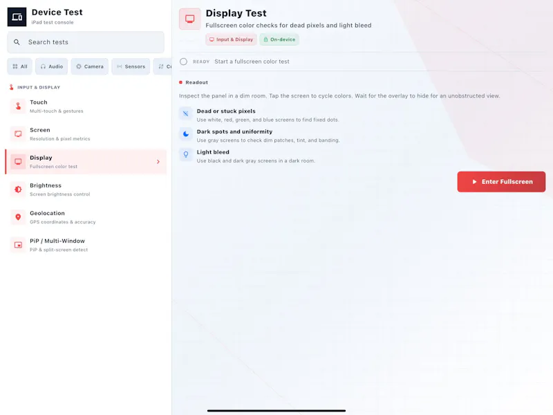 Device-Test screenshot 2
