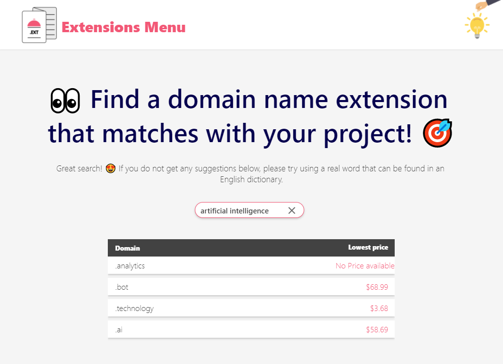 Extensions Menu Image