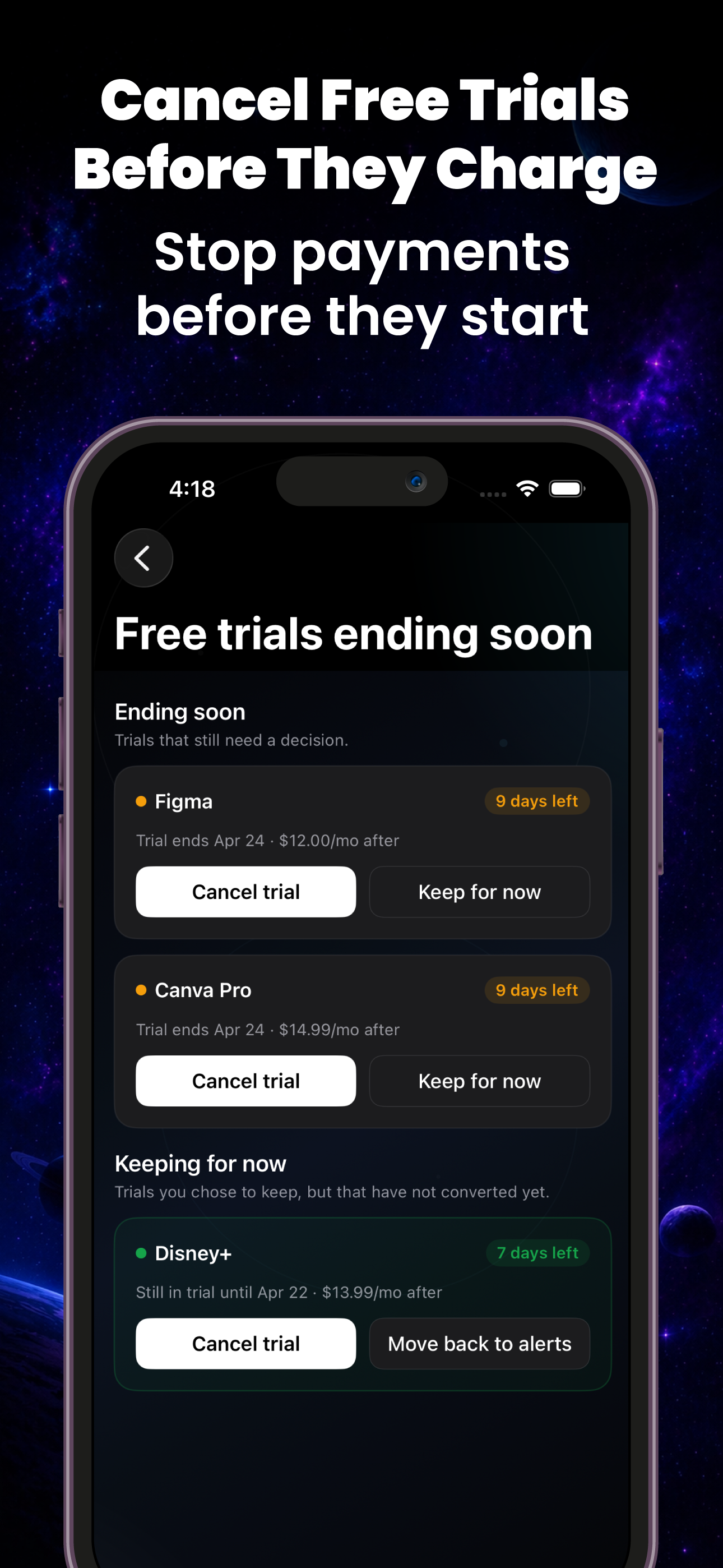 Gravity: Cancel Subscriptions App gallery image