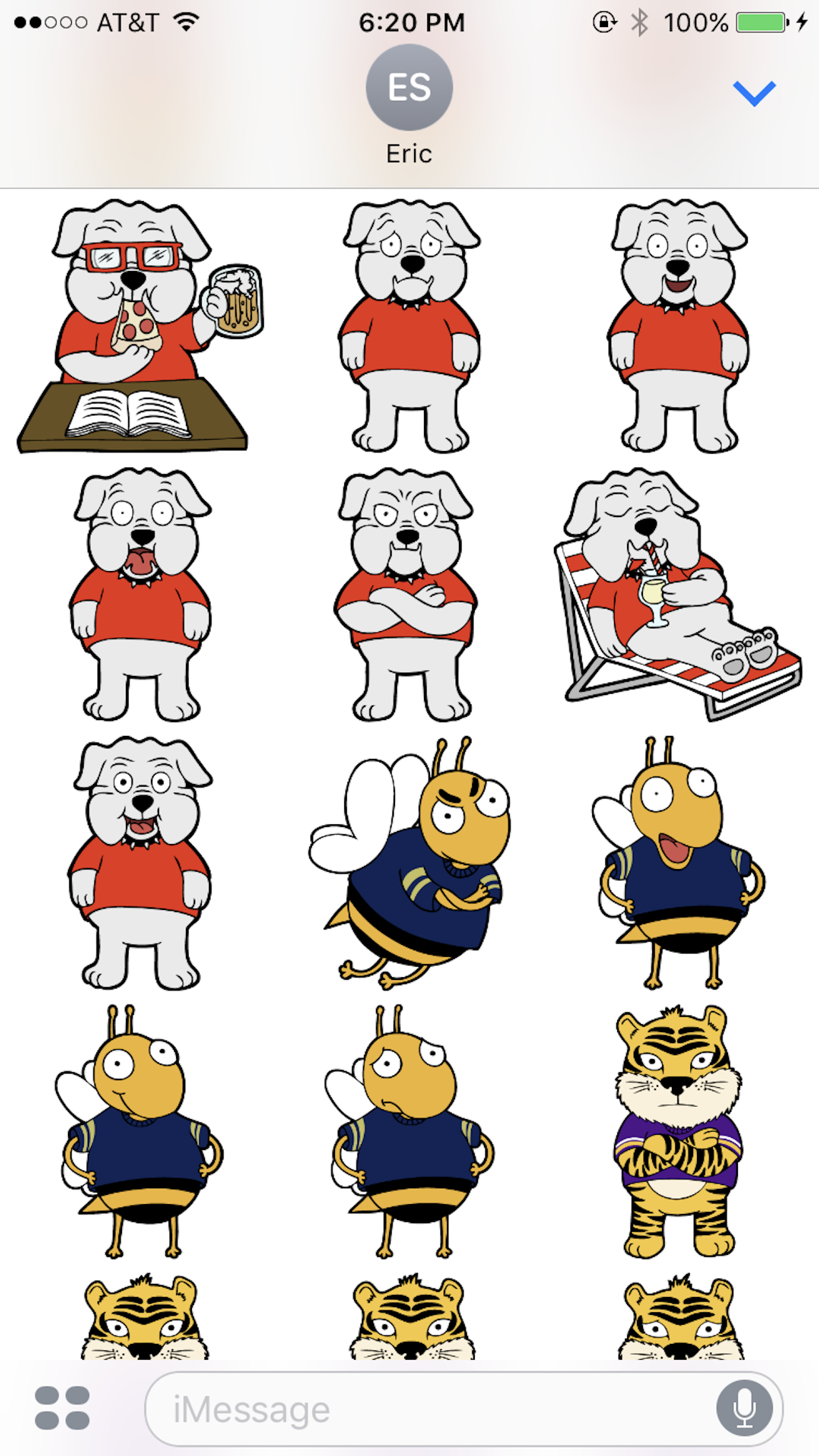 Rivalry Stickers: College Football gallery image