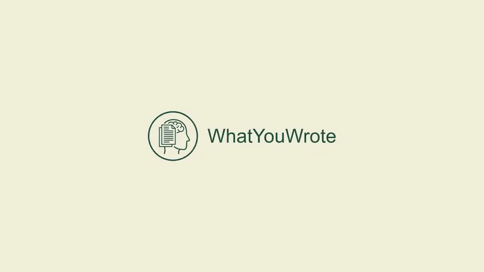 WhatYouWrote screenshot 1 (video preview)