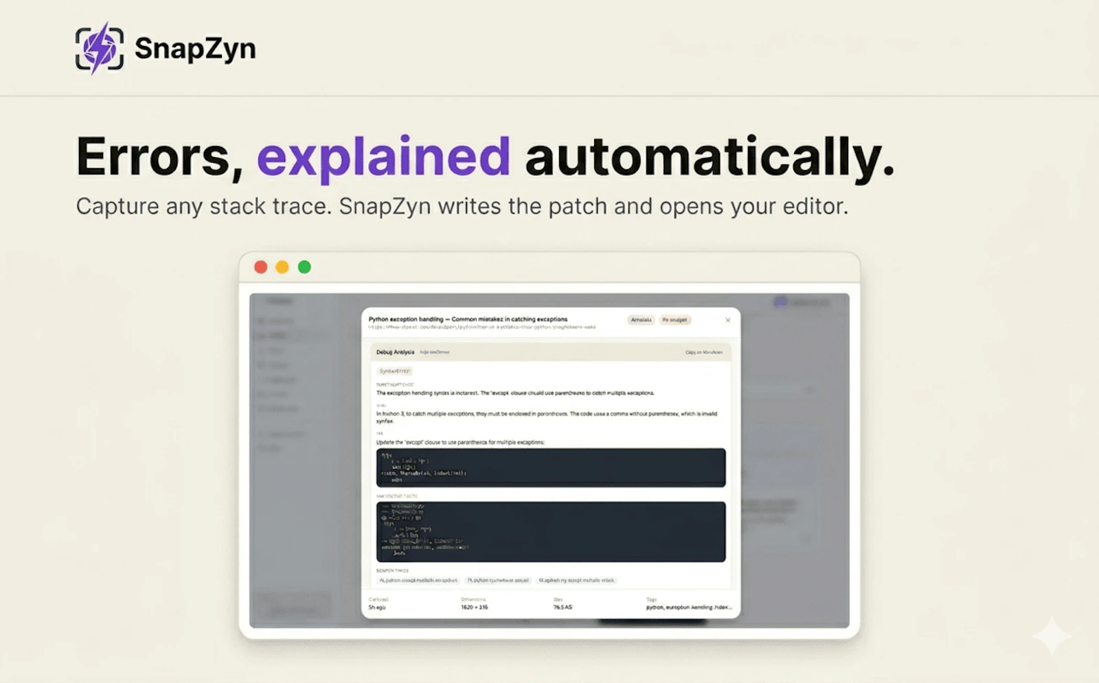 SnapZyn screenshot 1