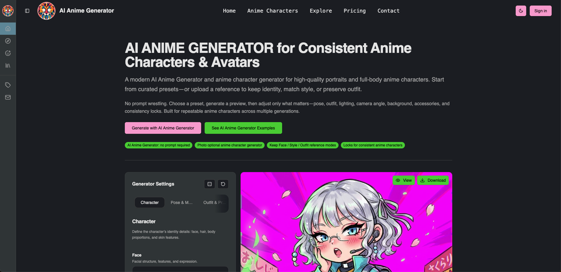 AI Anime Generator gallery image