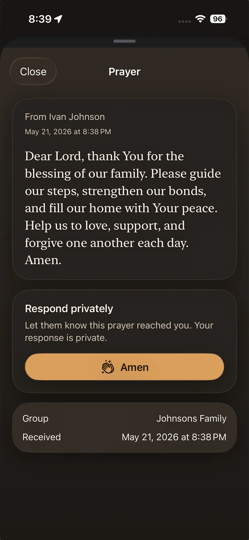 PrayBeam screenshot 1