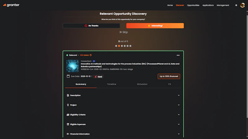 Granter screenshot 2