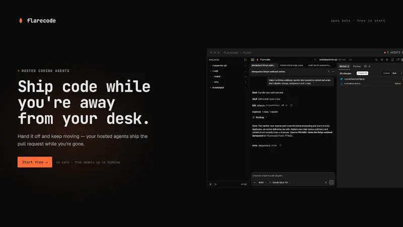 FlareCode screenshot 1 (video preview)