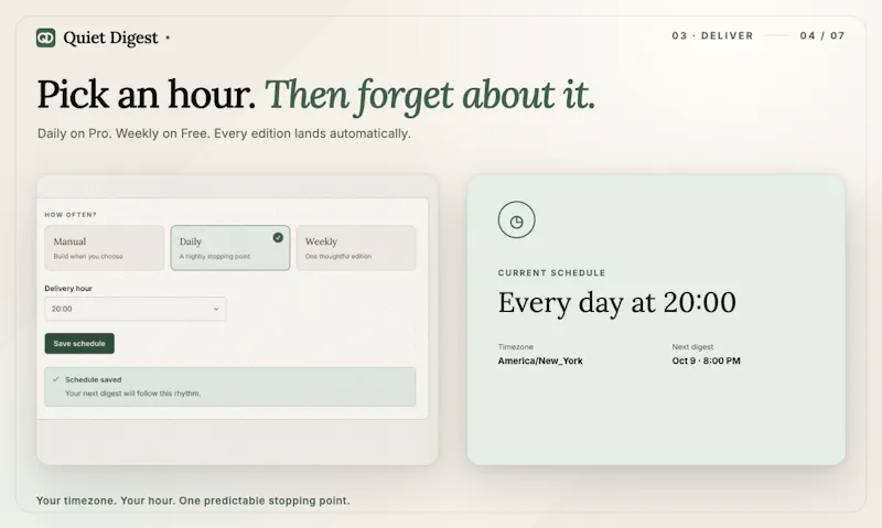 Quiet Digest screenshot 5