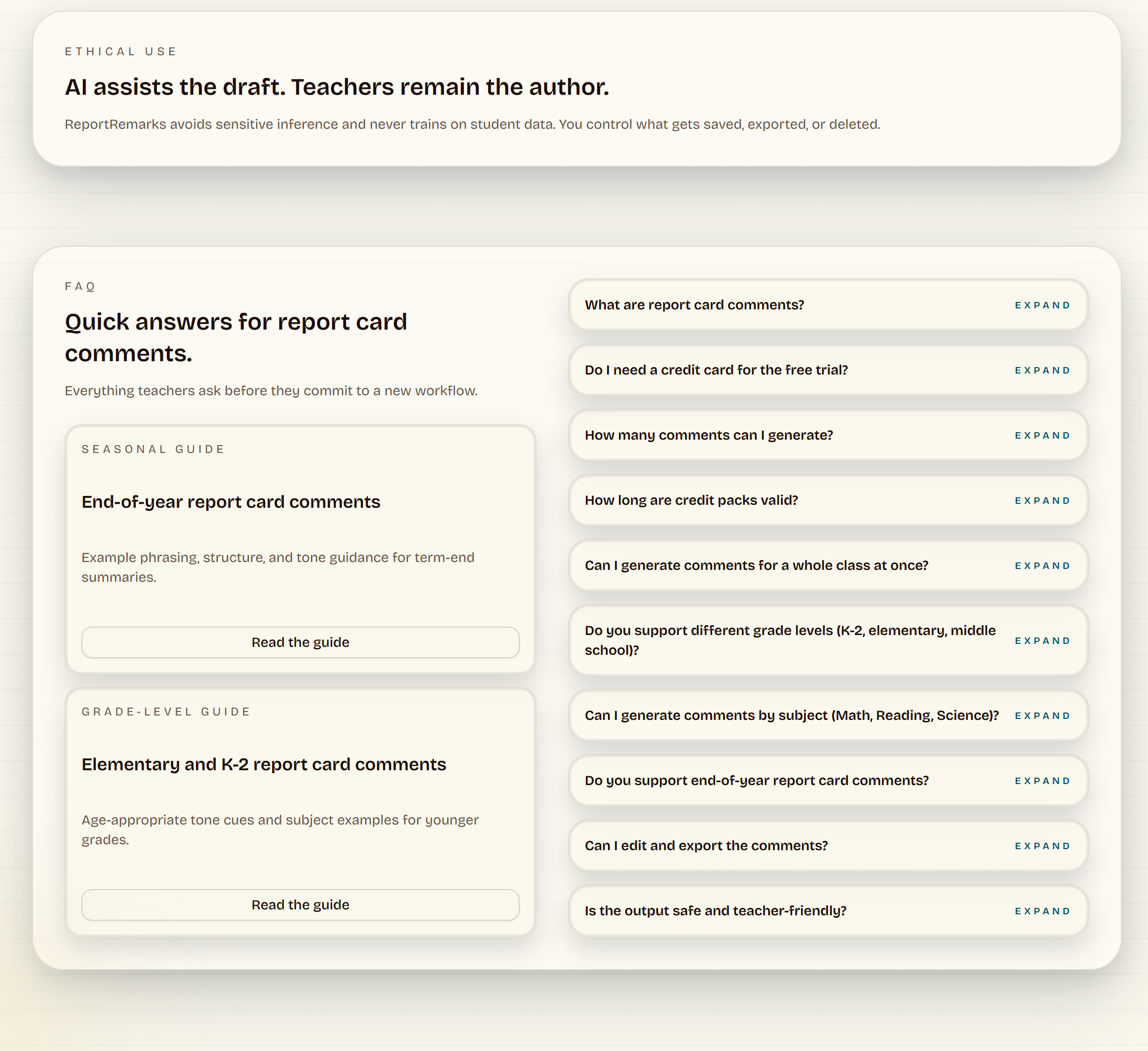 ReportRemarks - Screenshot 4 showing product features and functionality